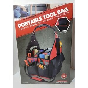 Portable Tool Bag organizer foldable heavy duty 10.5"x11.5"19.5"new in box #1439